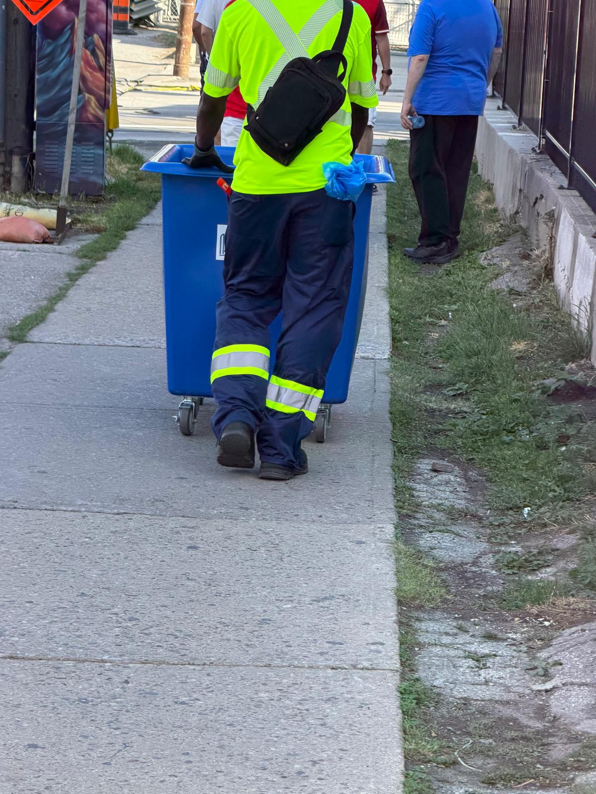 Field assessment of a commercial waste area